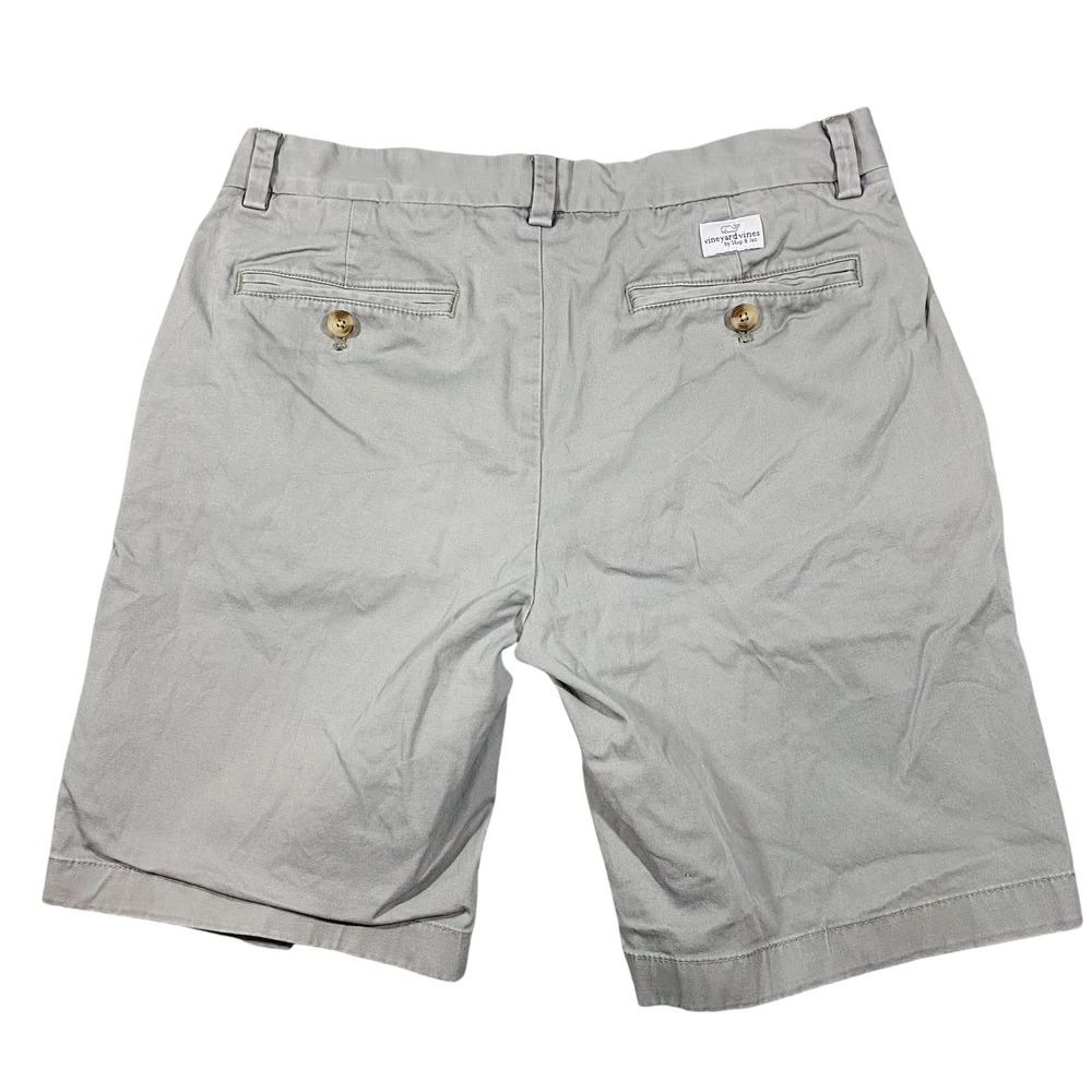 Vineyard Vines Breaker Shorts Mens 30 Grey Stretch Cotton Chino Preppy - Picture 2 of 16